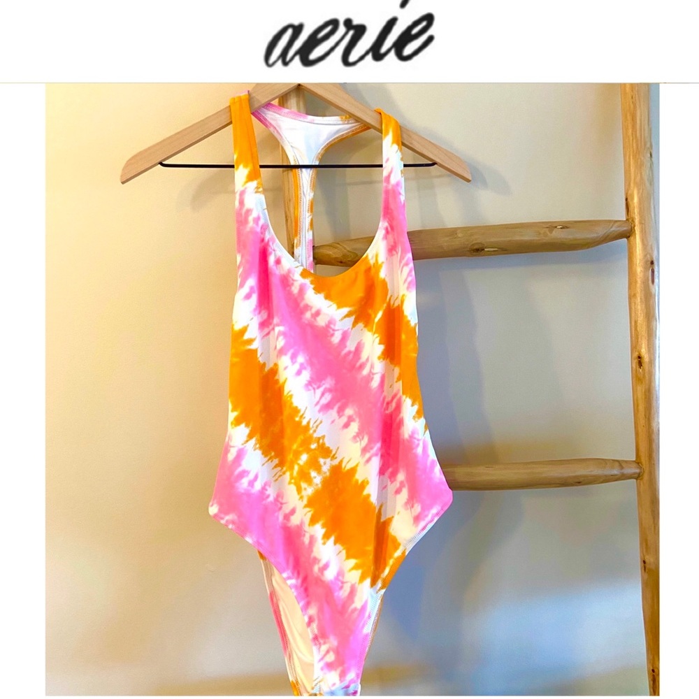 L Aerie Tie Dye One Piece Swimsuit NWOT